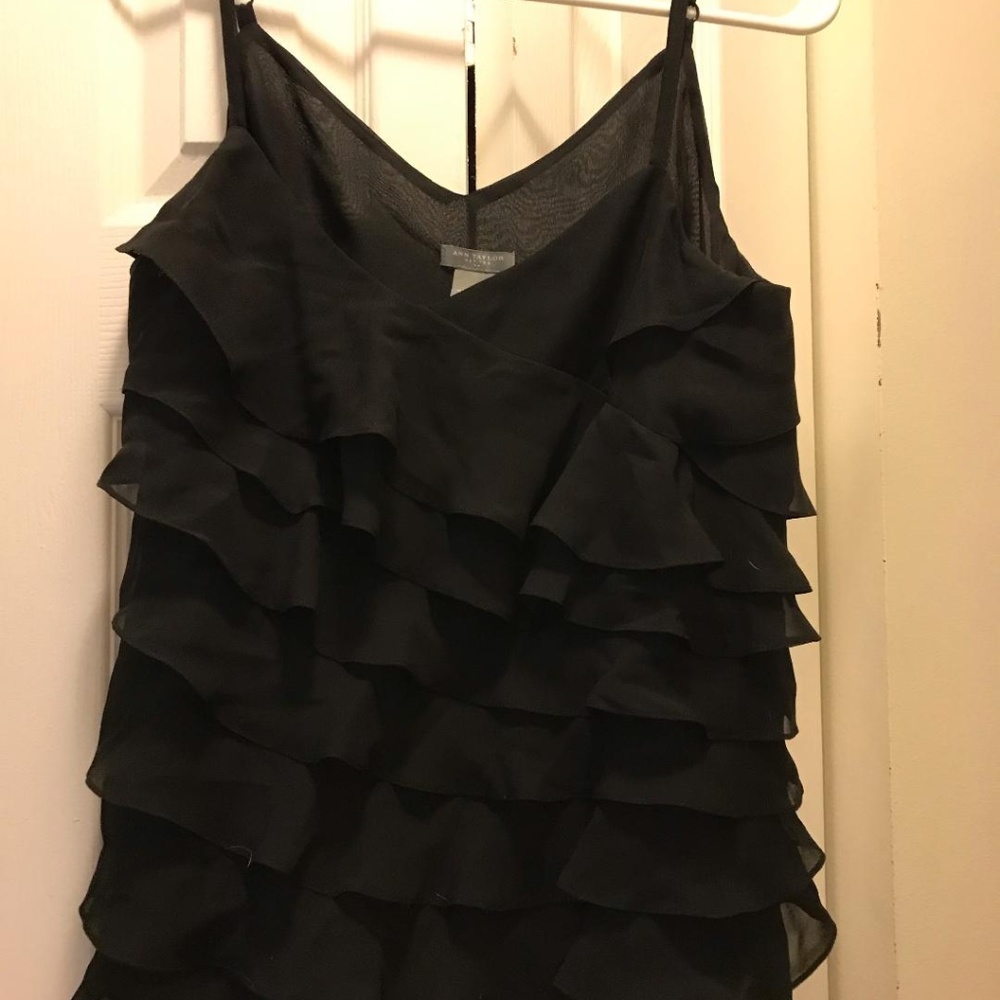 Ann Taylor Tank with Ruffles